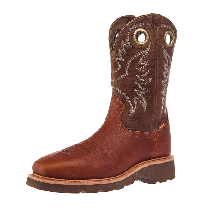 Tecovas Men`s LongHaul Saddle 11In Top WP Composite Square Toe Work Bo