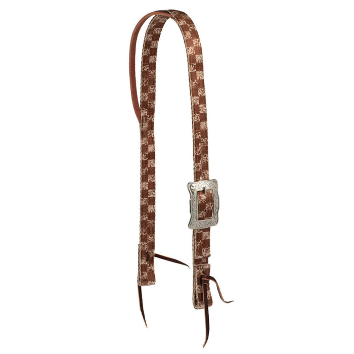 Checkerboard Split Ear Nylon Poly Headstall