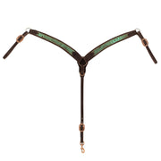Turquoise Croc Breast Collar