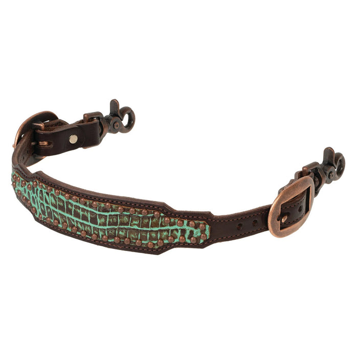Turquoise Croc Wither Strap