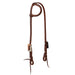 Working Tack Copper Silver Engraved Single Ear Headstall