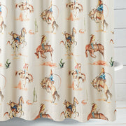Cowboy Bronco Shower Curtain