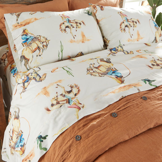 Cowboy Bronco Sheet Set