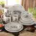Ranch Life Duffle Bag Ceramic 16 Piece Dinnerware Set