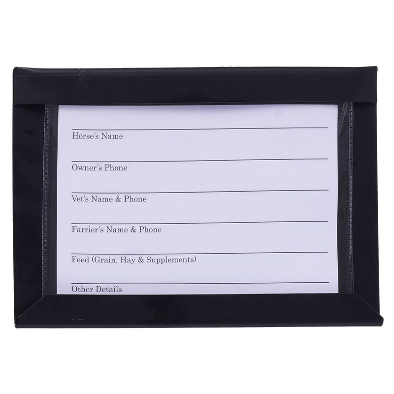 Stall Card Holder with Card