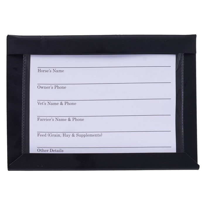 Stall Card Holder with Card
