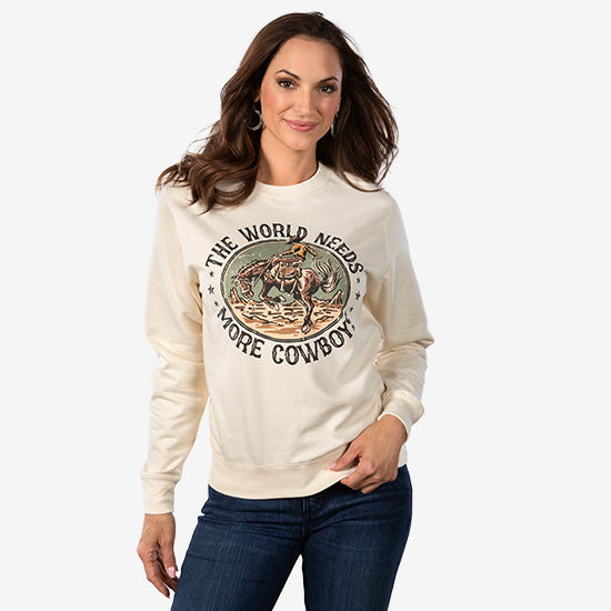 World Needs More Cowboys Crewneck