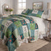 Rosie Floral Patch Ruffle Quilt Set