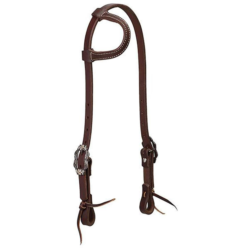 Working Tack Sliding Ear Headstall w/Buffed Brown