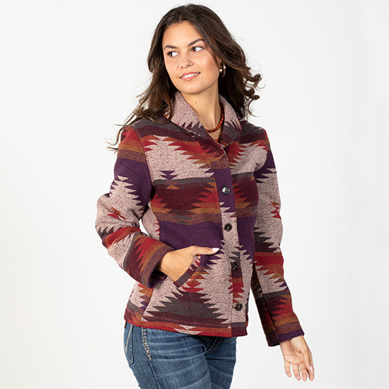 Alcova Purple Aztec Jacket