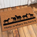 Home is Where the Herd is Horses Coir Doormat