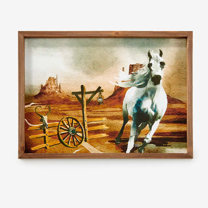 Out West Horse Framed Art