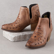 Rowdy Aztec Burnished Leather Boots