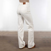 High Waisted Braided Wide Leg Jeans