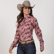 Peach Paisley Top