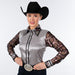 Scarlet Shadow Sheer Sleeve Show Blouse