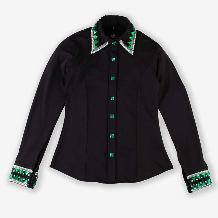 Emerald Sparkle Show Blouse