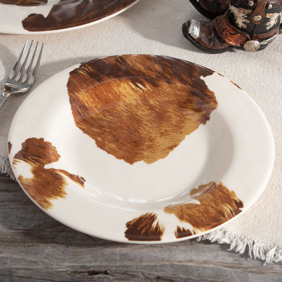 Elsa Cowhide Melamine Salad Plate