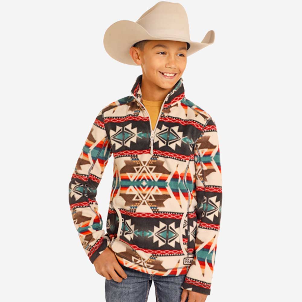 Panhandle Powder River Boys' Aztec Pullover
