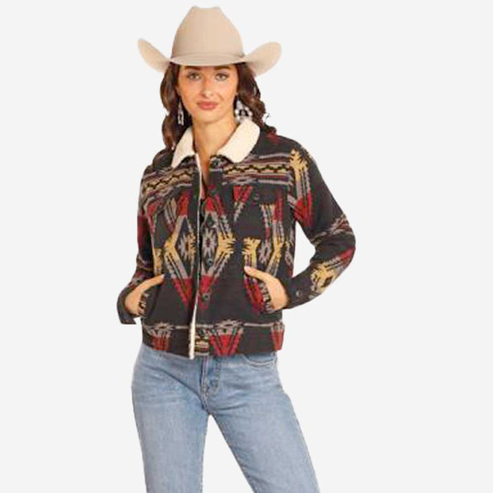 Sherpa Aztec Jacquard Jacket