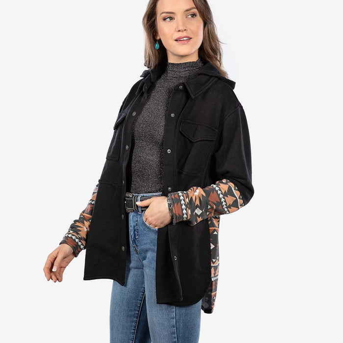 Black Aztec Shacket