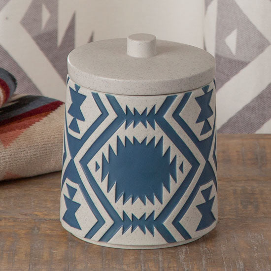 Pendletion White Sands Ceramic Canister