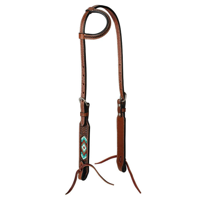 Beaded Basket Stamp Single Ear Headstall