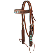 Beaded Basket Stamp Browband Headstall
