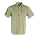 Sandhill Ranch Light Green Short Sleeve Pearl Snap Shirt