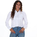 Women's Ivory Long Sleeve Button Shirt