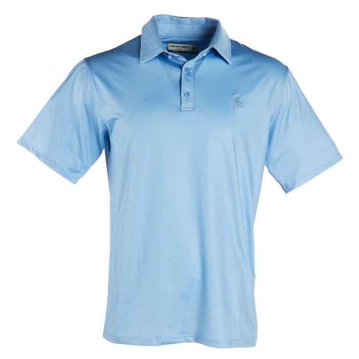 Sandhill Ranch Ice Blue Short Sleeve Polo