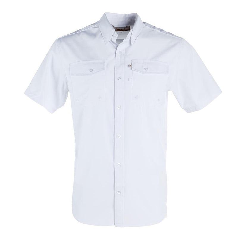 White Short Sleeve Button Shirt