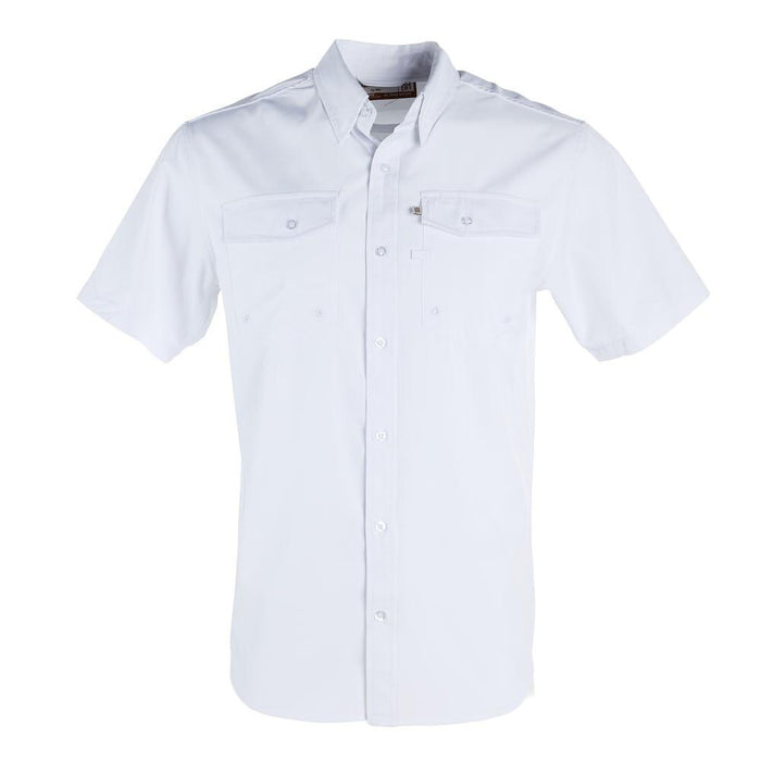 White Short Sleeve Button Shirt