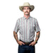 Mens Green Vented Short Sleeve Pearl Snap Shirt
