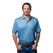 Mens Light Blue Print Polo