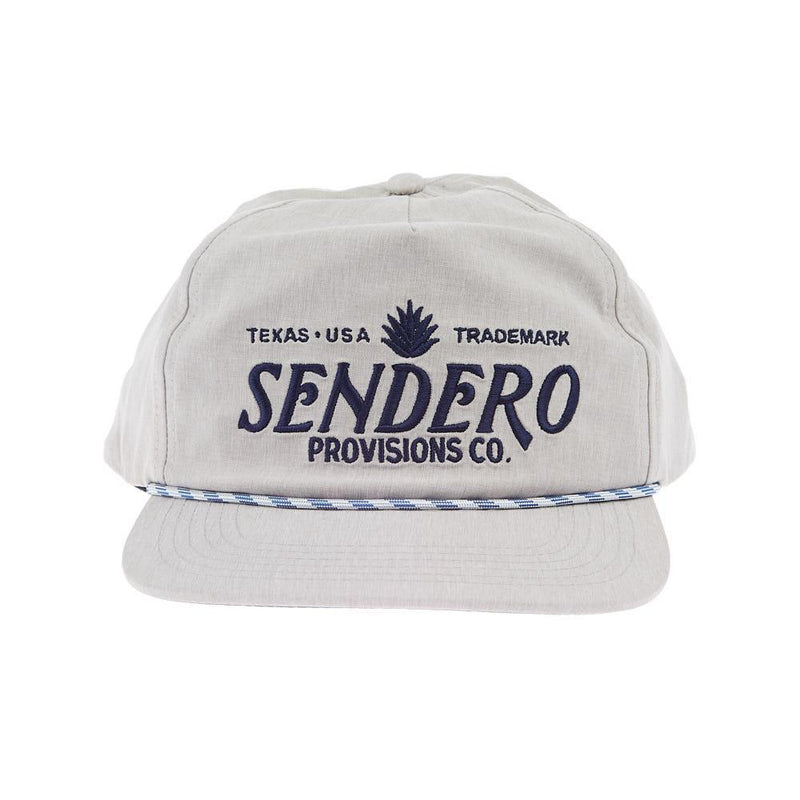 Mens Grey Rope Logo Cap