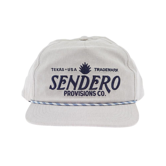 Mens Grey Rope Logo Cap