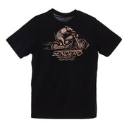 Mens Black Dillo Rider Short Sleeve Tee Shirt