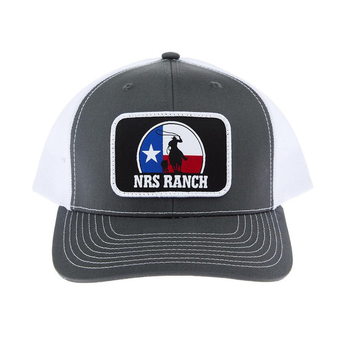 Ranch TX Flag with Roper Charcoal/White Cap