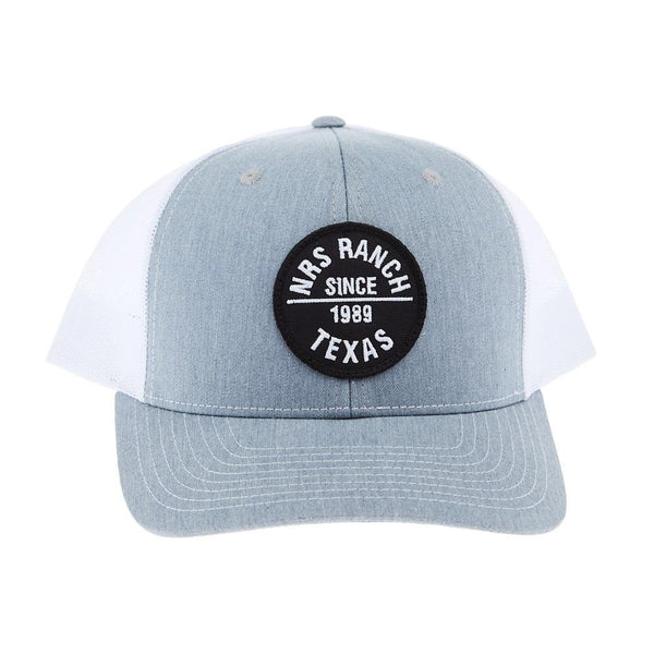 NRS Ranch Texas Round Logo Grey/White Cap