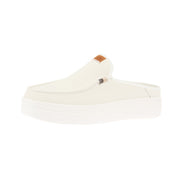 Womens Austin Lift White Leather Slip On