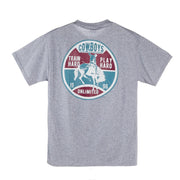 Mens Grey Train Hard Tee