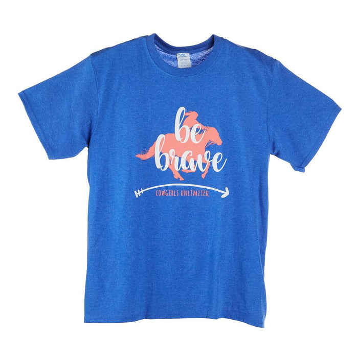 Womens Royal Be Brave Tee