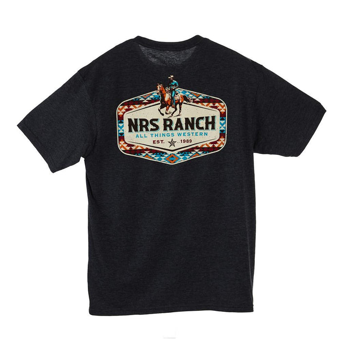 NRS Ranch Black Southwest Logo w/Cowboy Tee
