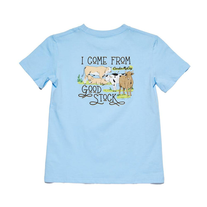 Boy's Light Blue Good Stock Short Sleeve Tee