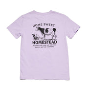 Girl's Lavender Homestead Short Sleeve Tee