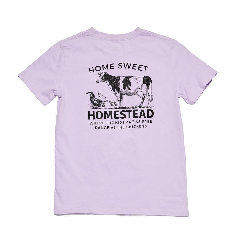 Girl's Lavender Homestead Short Sleeve Tee