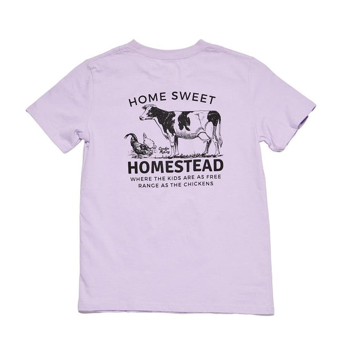 Girl's Lavender Homestead Short Sleeve Tee