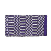 Doubleweave 32in x 64in Purple/Black/Cream Saddle Blanket