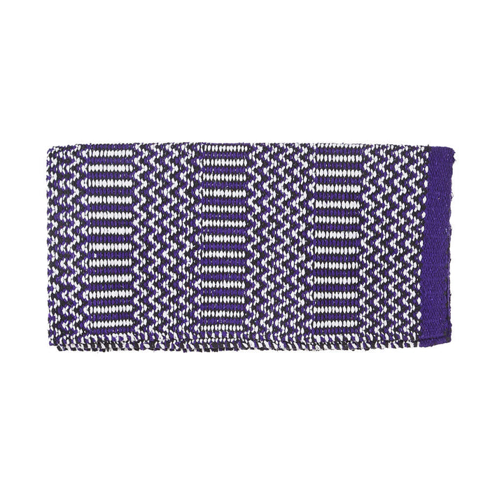 Doubleweave 32in x 64in Purple/Black/Cream Saddle Blanket